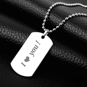 Personalized Stainless Steel Photo Necklace Anniversary Gifts