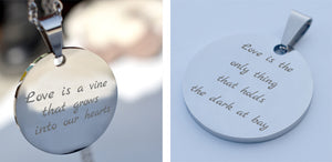 Personalized Stainless Steel Photo Necklace Gifts for Family