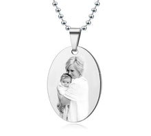 Load image into Gallery viewer, Personalized Stainless Steel Photo Necklace Gifts for Mom
